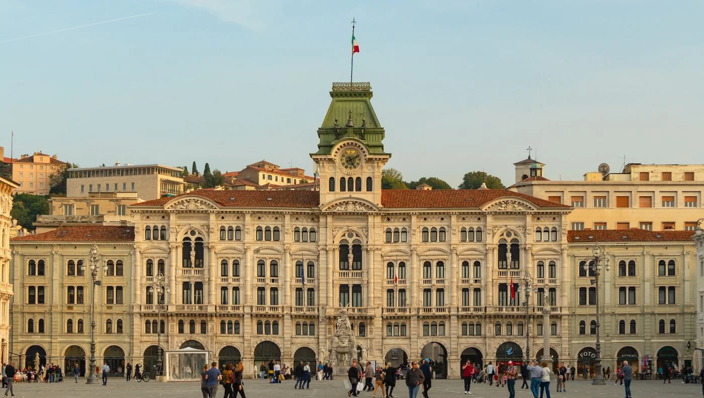 Trieste Town Hall on Piazza Unita d Italia.